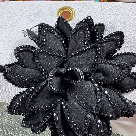 New! Free People Elegant Black Floral Choker Necklace - Picture 9 of 11